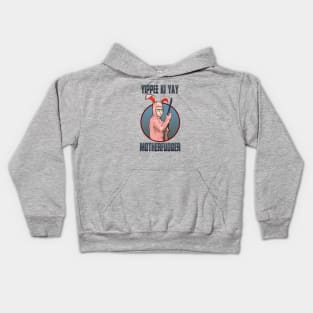 Motherfudger (bunny version) Kids Hoodie